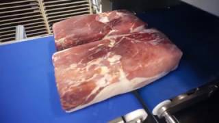 Rohschinken  Airdried ham Schwarzwaldschinken  high speed slicing with interleaver [upl. by Bradlee288]