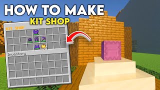 How to Make a Kit Shop in MInecraft Bedrock 120 [upl. by Esojnauj210]