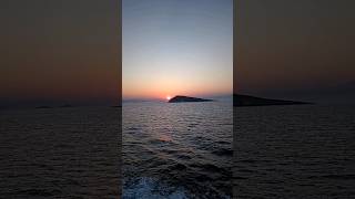 Leaving Aegina island with the sunset Greece [upl. by Arahat809]