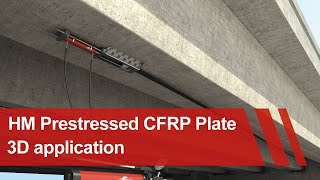 Application Process of Horse Prestress Carbon Fiber CFRP Plate System [upl. by Nylodam]