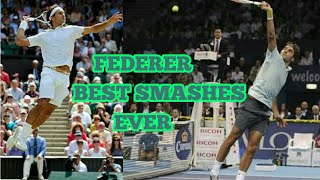 ROGER FEDERER BEST SMASHES EVER HD [upl. by Nynnahs174]