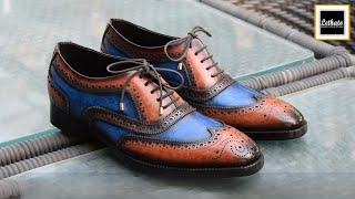 Wingtip Brogue Oxford Brown amp Blue by Lethato [upl. by Prisca]