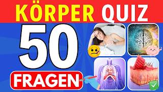 Körper Quiz 50 Fragen zum menschlichen Körper [upl. by Ailemak272]