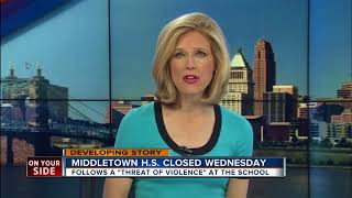 Threat closes Middletown High School Wednesday [upl. by Ecirtram544]