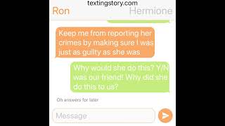 Betrayal part 2 a Harry Potter fanwork HinnyRomione texting [upl. by Aninnaig]