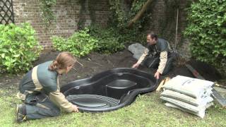 Installation Ubbink readymade pond [upl. by Cestar]