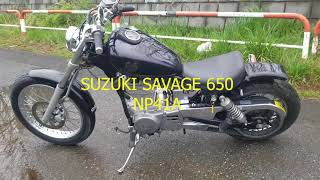 Suzuki Savage 650 belt drive [upl. by Nacim405]