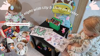 Easter Night Routine With Lily amp Liam  Mini Target Shopping Spree  Sophias Reborns [upl. by Hamlet835]