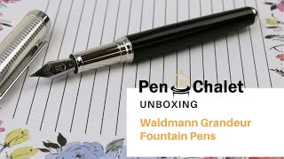 Experience the Luxury Waldmann Grandeur Fountain Pen Revealed [upl. by Drawyeh]