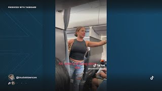 Woman taken off Dallas flight after outburst that went viral on TikTok [upl. by Hofmann]