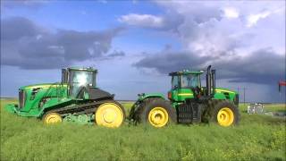 johndeere 9530 tracks vs 800tires [upl. by Sprague]