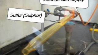 Sulfur Sulphur and Chlorine Reaction [upl. by Alag155]