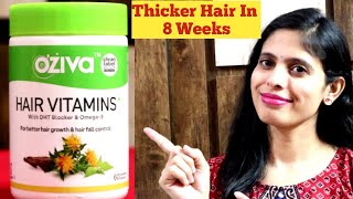 OZiva Hair Vitamins Review  OZiva Hair Vitamins Capsules for Hair Fall Control amp Hair Growth [upl. by Enyahs]