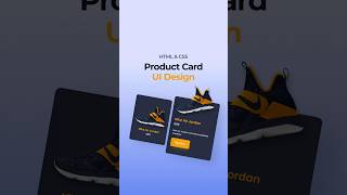 Product Card Ui Design HTML CSS [upl. by Elvera152]