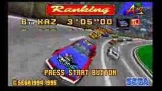 Daytona USA Intro Sega Saturn [upl. by Annaj]