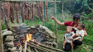 Single Mom  Smoked pork  Recipe for preserving pork amp Cooking [upl. by Okwu]