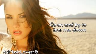 Demi Lovato Skyscraper Lyrics HD [upl. by Ekenna3]