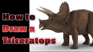 Learn to Draw a Triceratops Dinosaur [upl. by Amikahs]