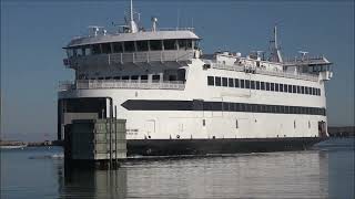 MV quotIsland Homequot ferry docking in Marthas Vineyard [upl. by Jerold]