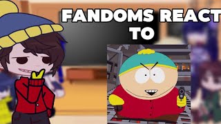 fandoms react to Eric cartman Turn down speed to 075 [upl. by Itsuj]