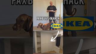 Ikea pax wardrobe builtin hack with custom floating shelves diy homehacks ikea [upl. by Euqinommod]