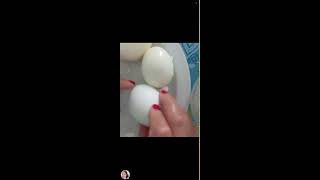 Eggs how they peel easy And No Eggshells stick egg asmrfood asmrsounds asmrvideo satisfying [upl. by Kailey]