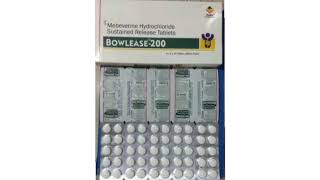 BOWLEASE 200 Tablets Mebeverine Hydrochloride Sustained Release Tablets [upl. by Attegroeg750]