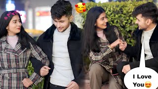 APPROACHING A RANDOM GIRL FOR DATE 🌹 प्यार हो गया 😍  Harshit PrankTv [upl. by Eldoree]