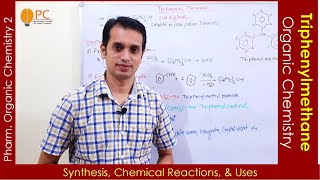 Triphenylmethane Organic Chemistry Synthesis Chemical Reactions amp Uses  Polynuclear Hydrocarbons [upl. by Valina]