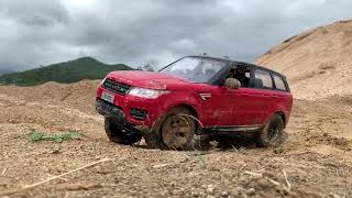 110 Scale RC Car  Range Rover SportCustom build Offroad Bash 9 [upl. by Hi]