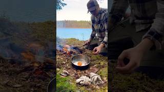 Cooking over an open Fire on a Lake Hike [upl. by Icaj87]