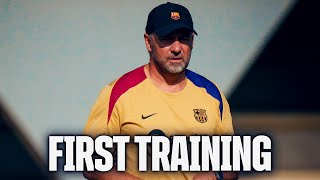 FIRST TRAINING OF THE NEW SEASON 🔥🔥  FC Barcelona 🔵🔴 [upl. by Iidnarb]