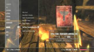 Skyrim Where to Find Transmute Mineral Ore [upl. by Annawak]