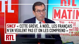 SNCF  quotCette grève à Noël les Français nen veulent pas et on les comprend quot [upl. by Nere]