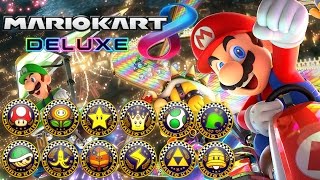 Mario Kart 8 Deluxe  All Tracks 200cc Full Race Gameplay [upl. by Sirdi]