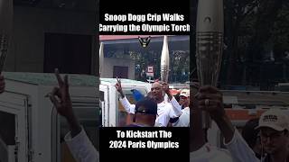 Snoop Dogg Crip Walks Carrying the Olympic Torch 2024 Paris Olympics [upl. by Yasmar955]