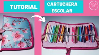 DIY CÓMO HACER ESTUCHE PARA LAPICES  cartuchera escolar [upl. by Nadine]