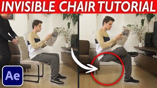 HOW TO CREATE INVISIBLE CHAIR ILLUSION  After Effects VFX Tutorial [upl. by Eelrehpotsirhc]