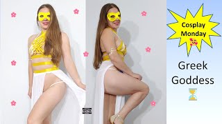 Greek Goddess Cosplay Costume maskedmodelvids onlyfriends ootd [upl. by Handel]