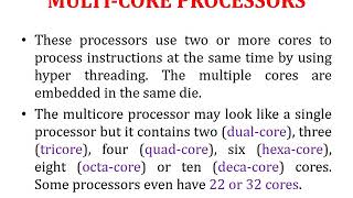 Multicore UNIT I PART I [upl. by Anida]