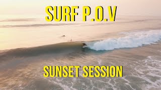 Surf médoc  sunset session POV [upl. by Antonella370]