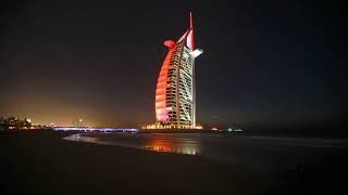 Burj Al Arab Hotel Dubai Timelapse Day to Night [upl. by Yllom]