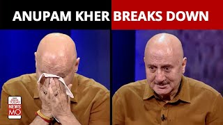 The Kashmir Files Anupam Kher Breaks Down While Interacting With Kashmiri Pandits  Newsmo [upl. by Amabelle209]