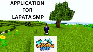 MY APPLICATION FOR LAPATA SMP S6 Niz gamer senpaispider MR lapis 1PSD1 lapatasmps6application [upl. by Hegarty]