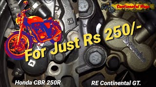 RE Continental GT 535 front brake pads alternative Dont pay 2100 for brembo pads [upl. by Goth]