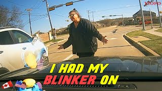 KAREN CAUSES CRASH THEN BLAMES THE DRIVER FOR IT caught on dashcam [upl. by Lanos]