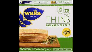 Wasa Cracker Yummy Low Calorie Snack [upl. by Maloney]