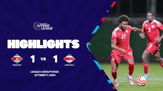 Suriname vs Costa Rica  202425 Concacaf Nations League  Group Stage [upl. by Hsak]