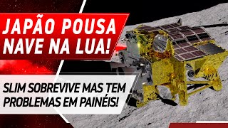 JAPÃO POUSA ESPAÇONAVE SLIM NA LUA E FAZ HISTÓRIA [upl. by Ahsiekar657]