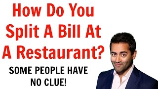 How to split a bill at a restaurant [upl. by Artina]